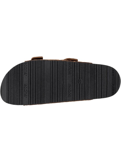 Sandales semelle intérieure cuir patch talon confort everywear  Isotoner - Kiabi