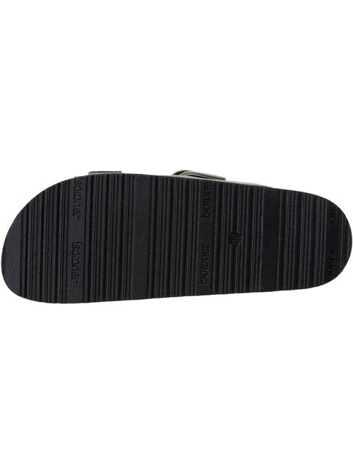 Sandales semelle intérieure cuir patch talon confort everywear  Isotoner - Kiabi