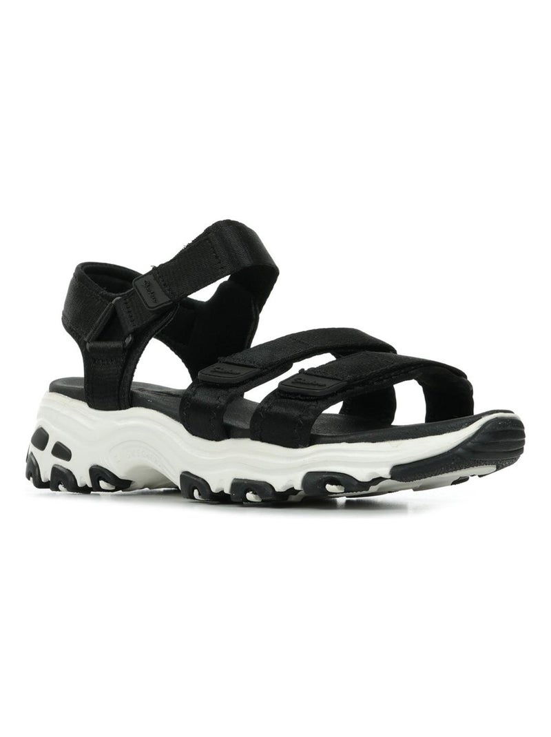 Sandales Skechers D'Lites Fresh Catch Noir Blanc - Kiabi