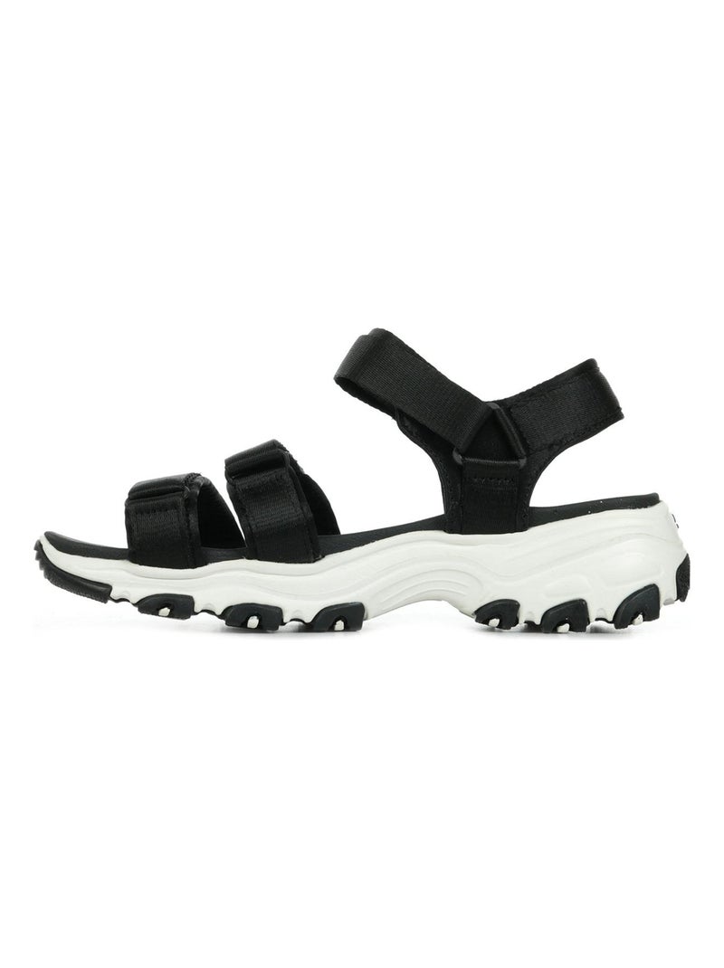 Sandales Skechers D'Lites Fresh Catch Noir Blanc - Kiabi
