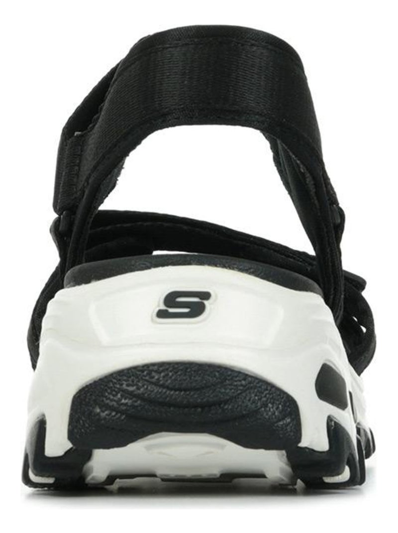 Sandales Skechers D'Lites Fresh Catch Noir Blanc - Kiabi