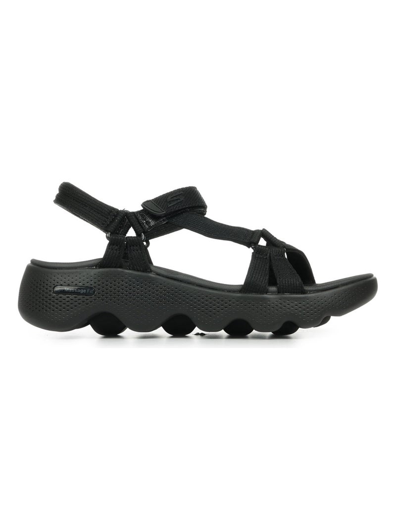 Sandales Skechers Go Walk Massage Fit Sandal - Transcend Noir - Kiabi