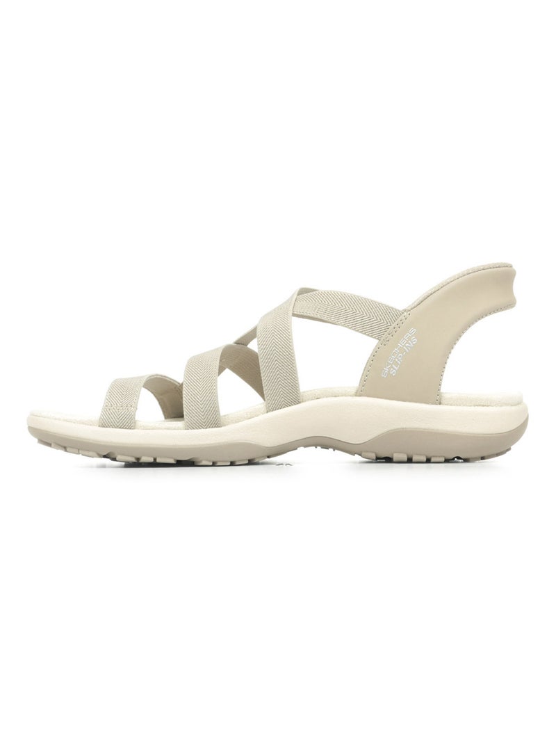 Sandales Skechers Reggae Slim Stretch Flex Beige - Kiabi