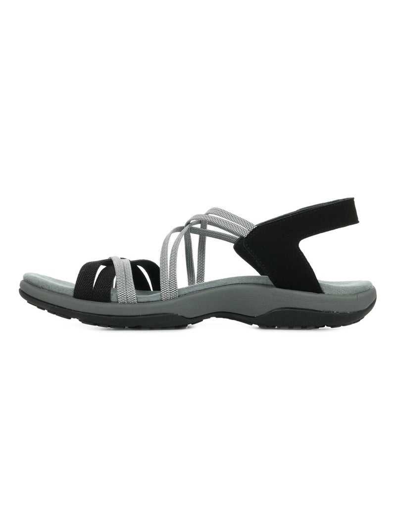 Sandales Skechers Reggae Slim Takes Two Noir Gris - Kiabi