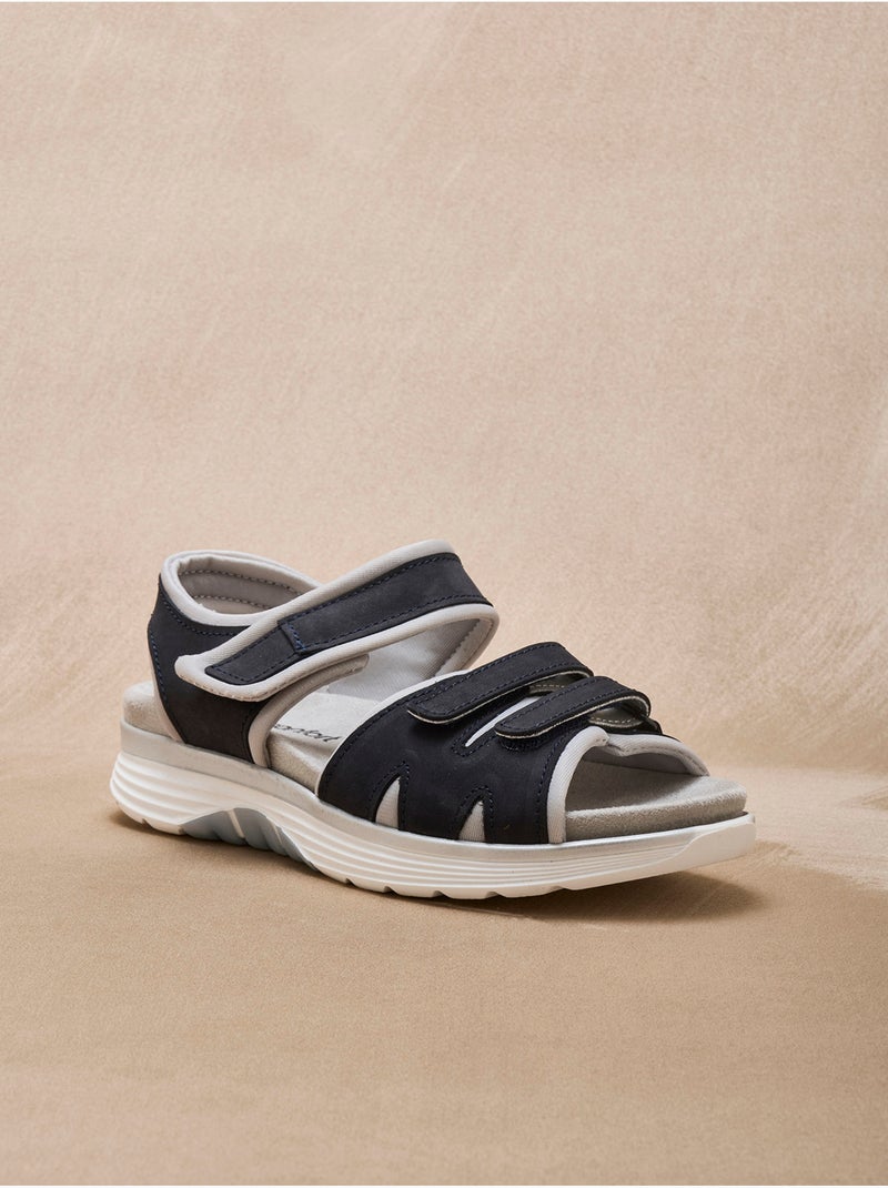 Sandales spécial marche - PEDICONFORT Bleu marine - Kiabi