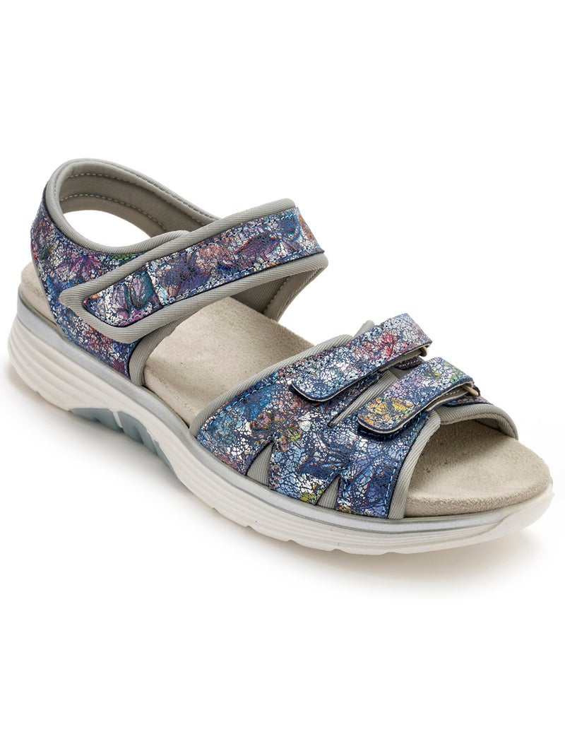 Sandales spécial marche - PEDICONFORT Bleu Multicolore - Kiabi