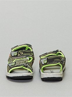 Sandales sport à scratch - Kiabi