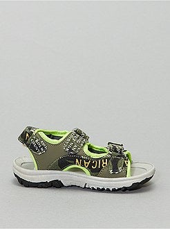 Sandales sport à scratch - Kiabi