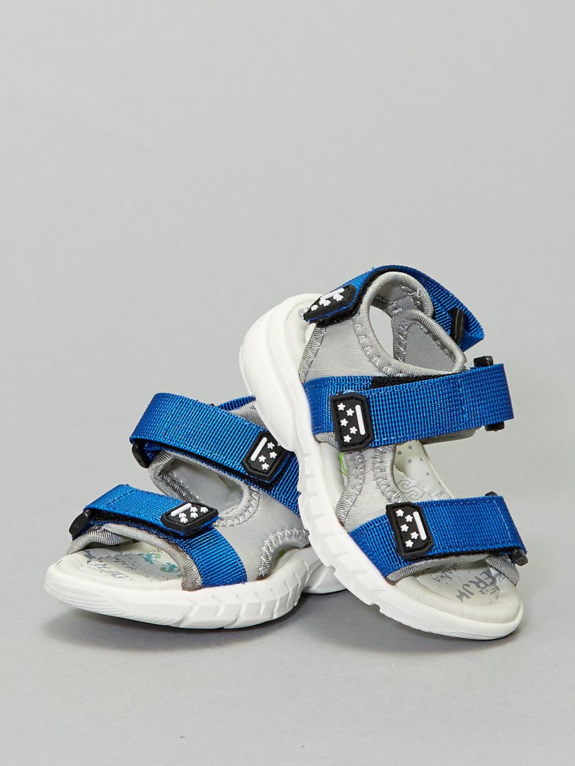 Sandales sport gris/bleu - Kiabi