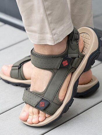 Sandales sport, semelle confortable et légère, sandale de plage, piscine, randonnée, Isotoner