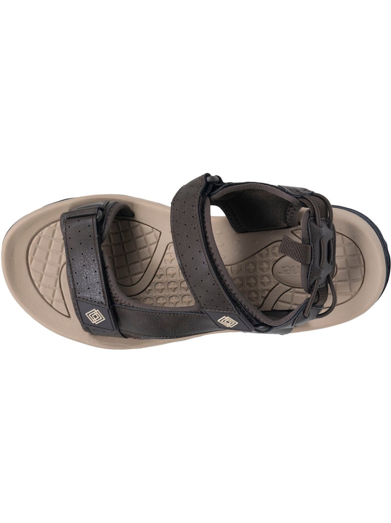 Sandales sport, semelle confortable et légère, sandale de plage, piscine, randonnée,  Isotoner Marron - Kiabi