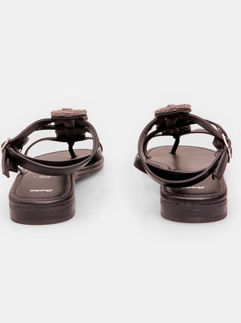 Sandales style esclave BATA Noir - Kiabi