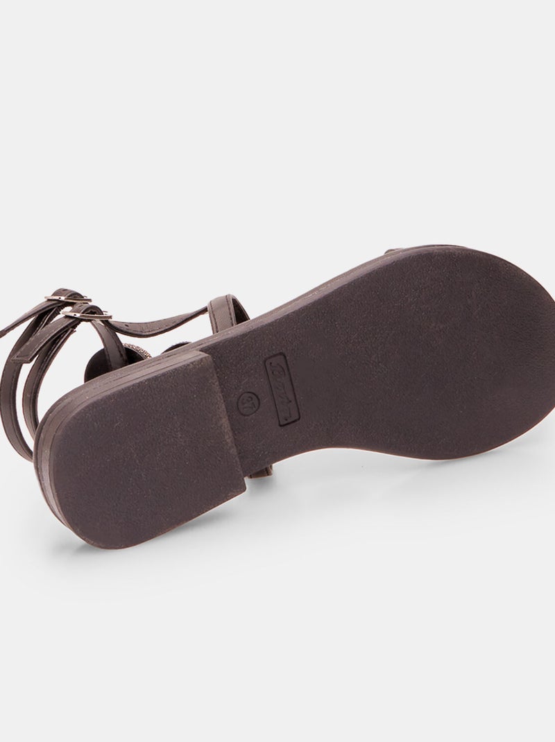 Sandales style esclave BATA Noir - Kiabi