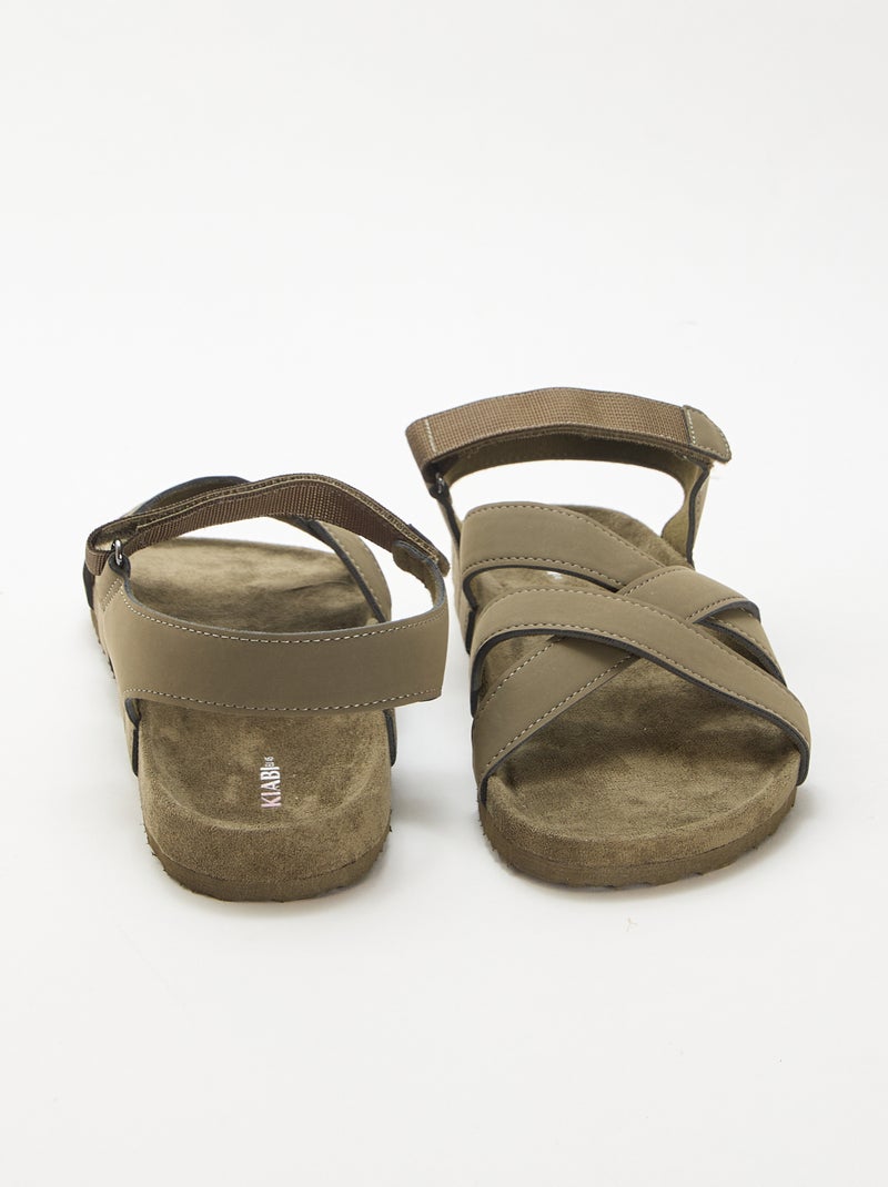 Sandales style trekking Kaki - Kiabi