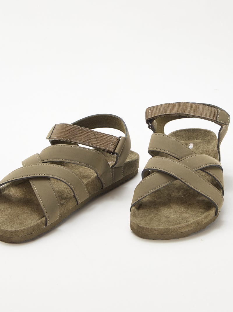 Sandales style trekking Kaki - Kiabi