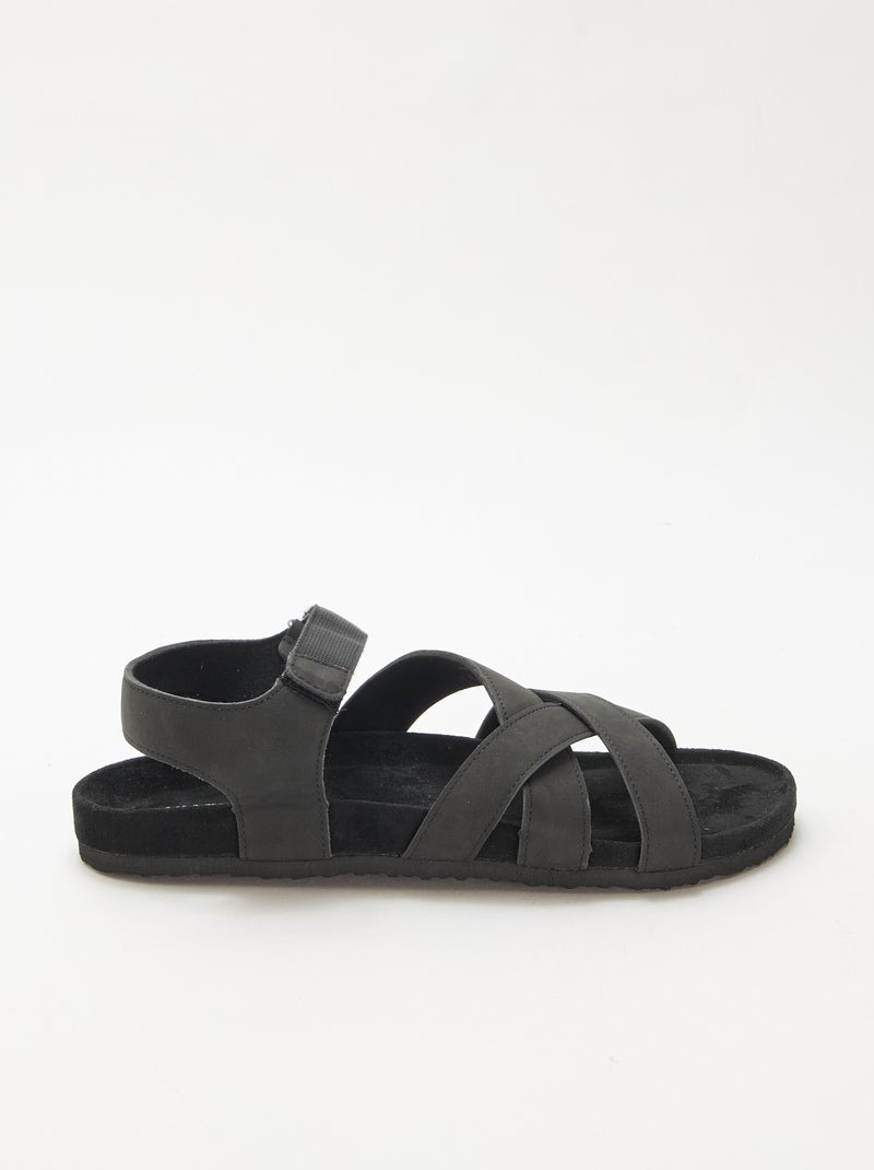 Sandales style trekking Noir - Kiabi