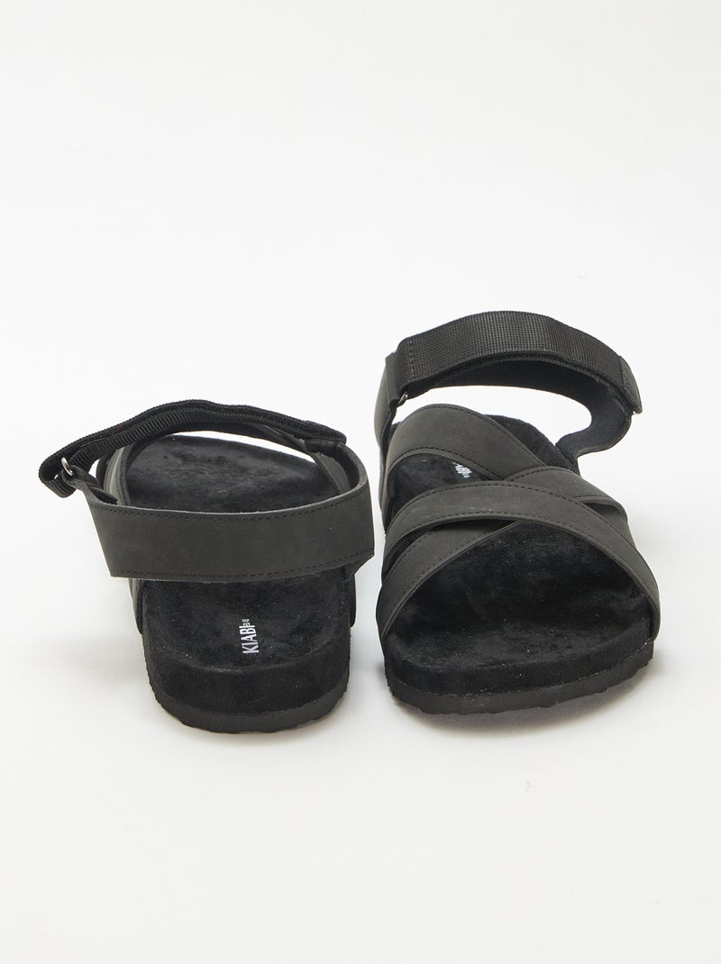 Sandales style trekking Noir - Kiabi