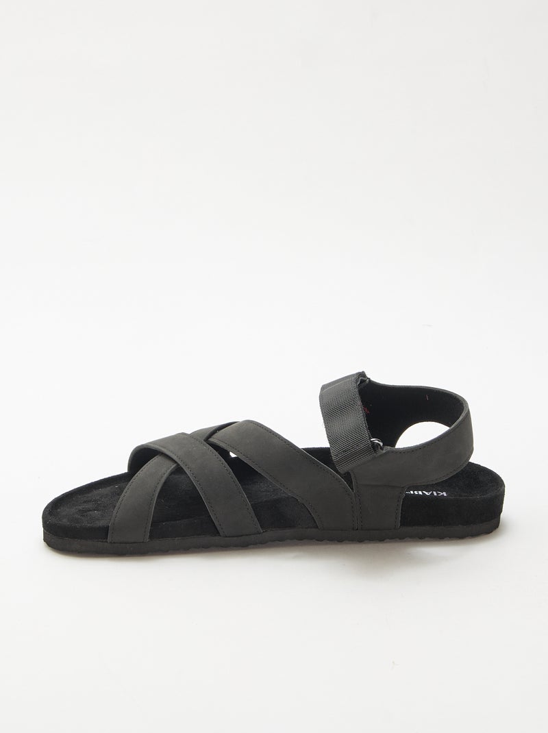 Sandales style trekking Noir - Kiabi
