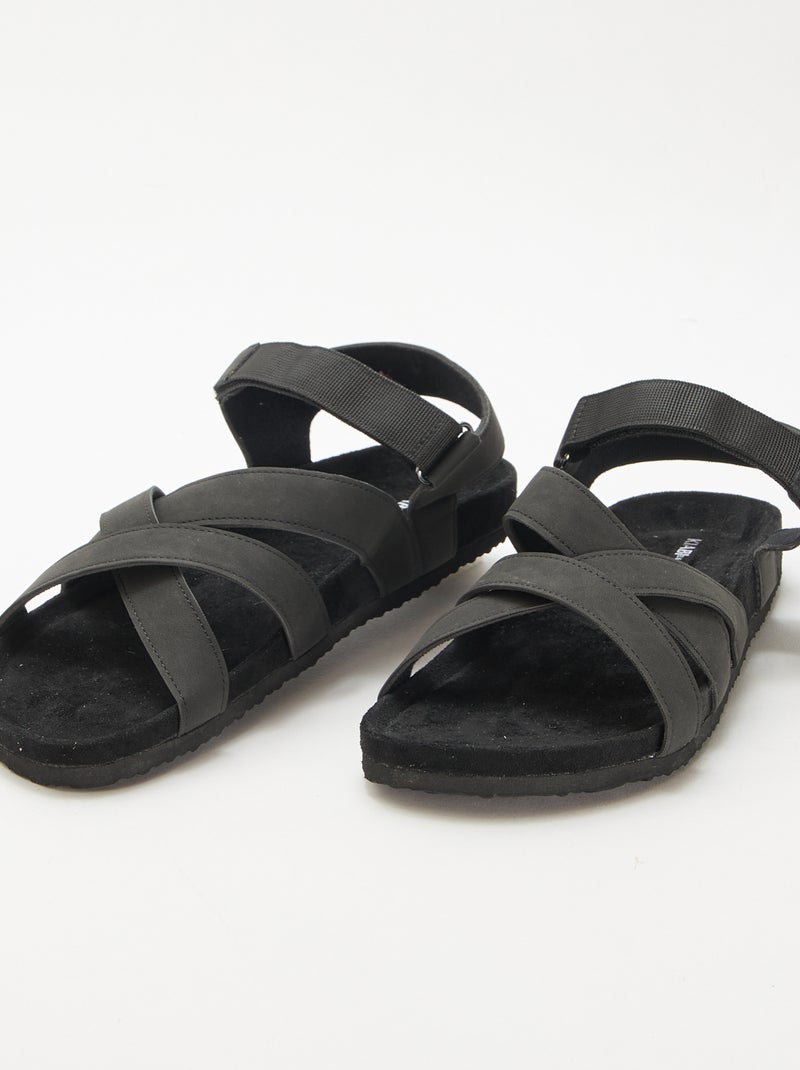Sandales style trekking Noir - Kiabi