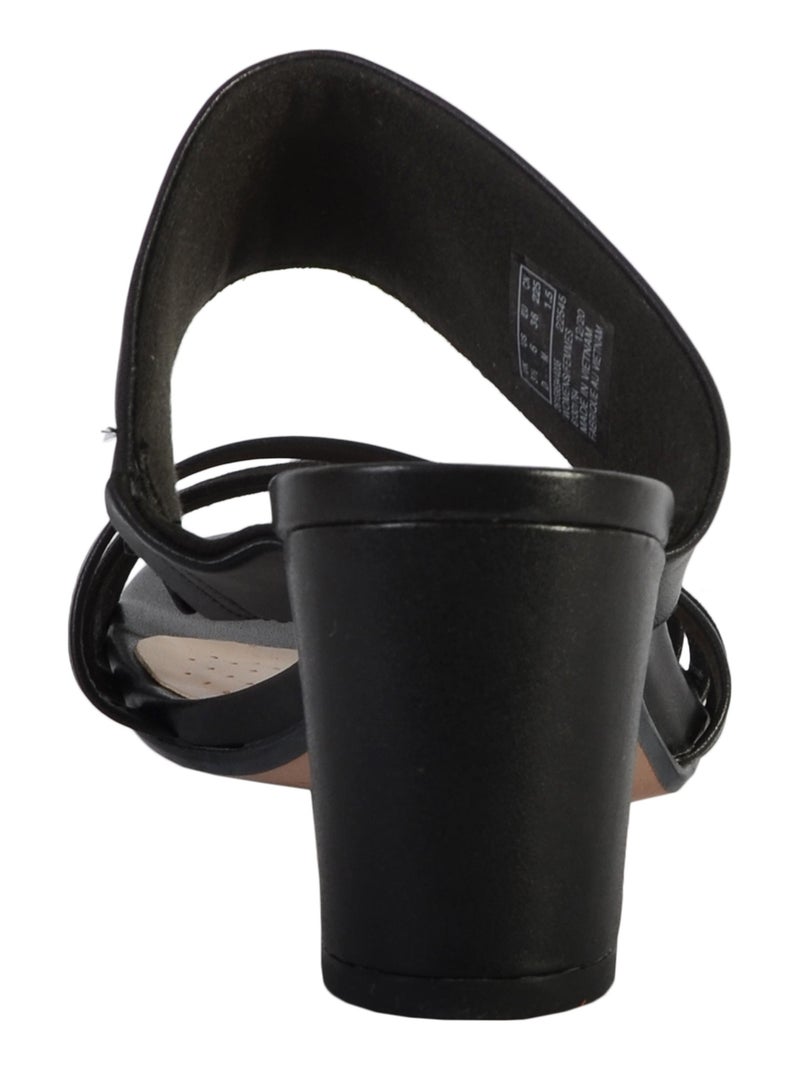 Sandales Talon Cuir Clarks Jocelynne Andi Noir - Kiabi