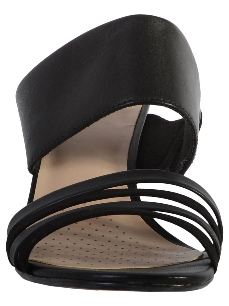 Sandales Talon Cuir Clarks Jocelynne Andi Noir - Kiabi