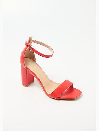 Sandales talon haut bout carré à brides - AFIBEL