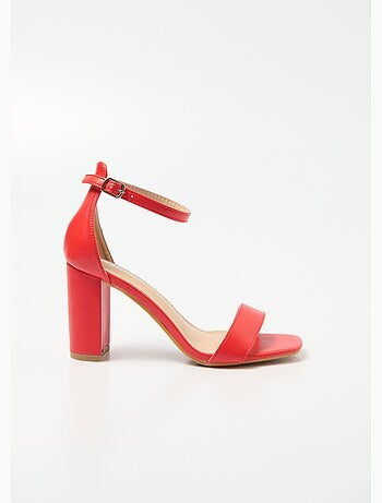 Sandales talon haut bout carré à brides - AFIBEL