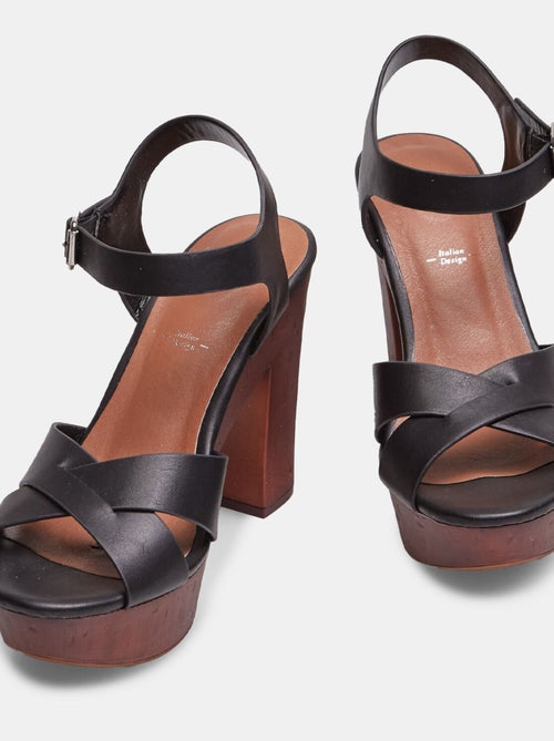 Sandales talon large et plateau BATA - Kiabi