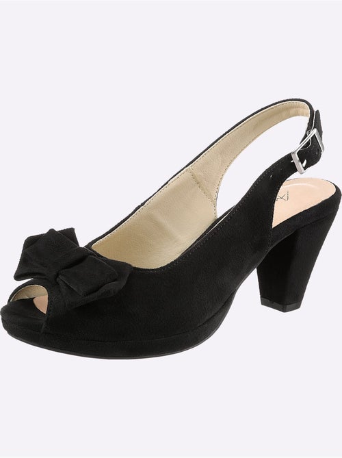 Sandales Textile Doux En Synthétique Velours - Taille Standard - Helline - Kiabi Sandales Textile Doux En Synthétique Velours - Taille Standard - Helline - Kiabi