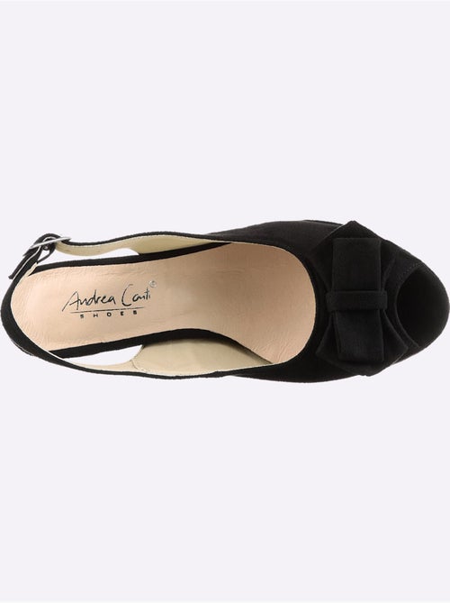 Sandales Textile Doux En Synthétique Velours - Taille Standard - Helline - Kiabi Sandales Textile Doux En Synthétique Velours - Taille Standard - Helline - Kiabi