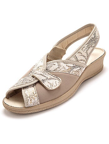 Sandales textile spécial hallux valgus - PEDICONFORT
