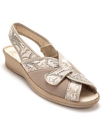 Sandales textile spécial hallux valgus - PEDICONFORT