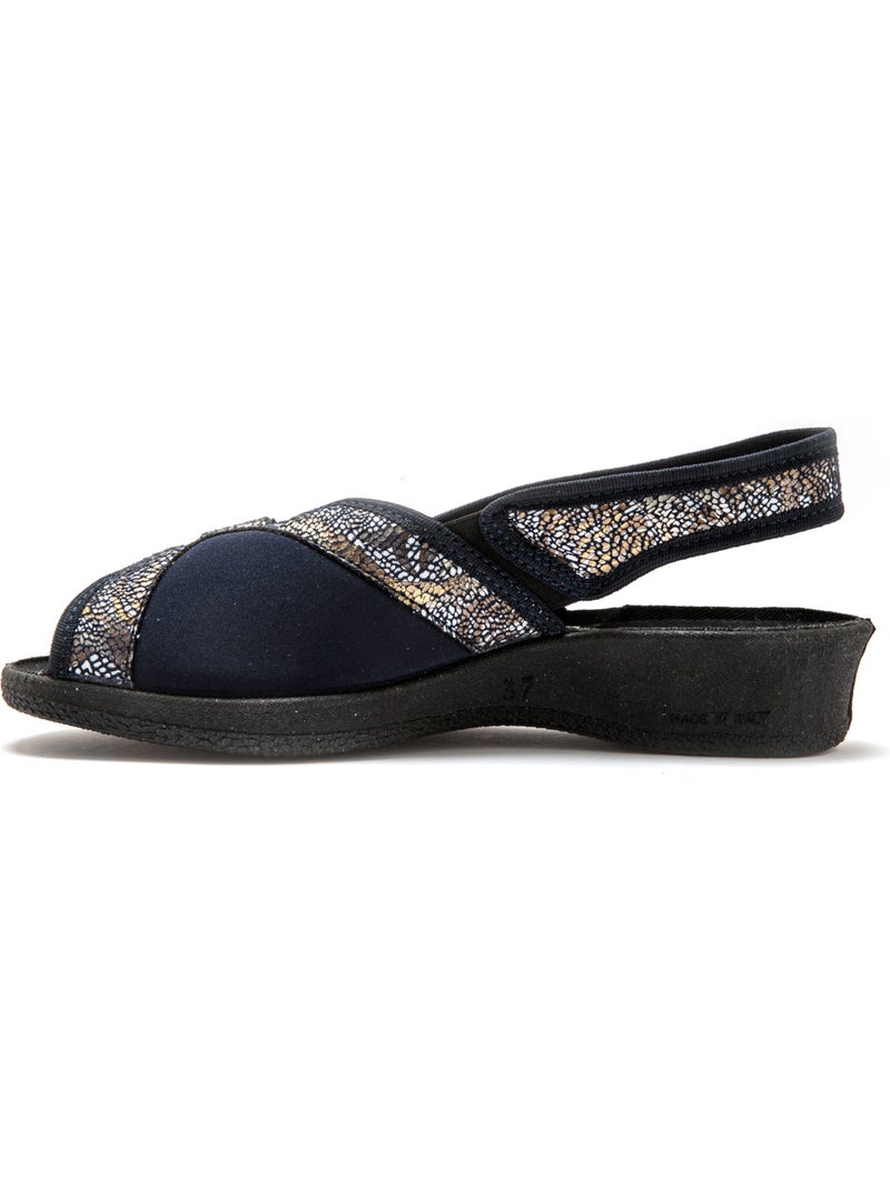 Sandales textile spécial hallux valgus - PEDICONFORT Marine/Multicolore - Kiabi