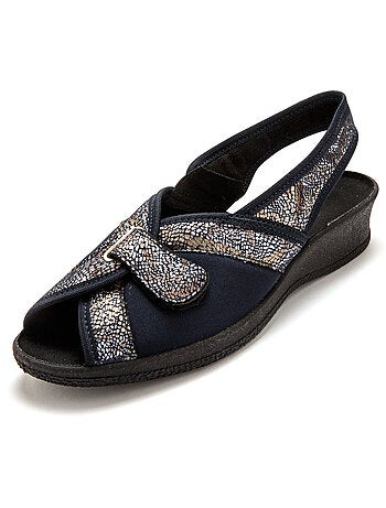 Sandales textile spécial hallux valgus