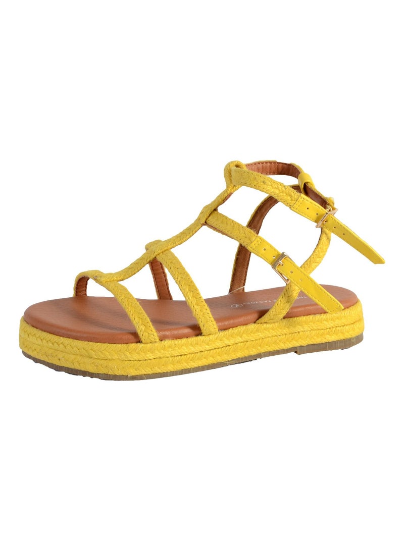 Sandales The Divine Factory TDF4101 Jaune - Kiabi