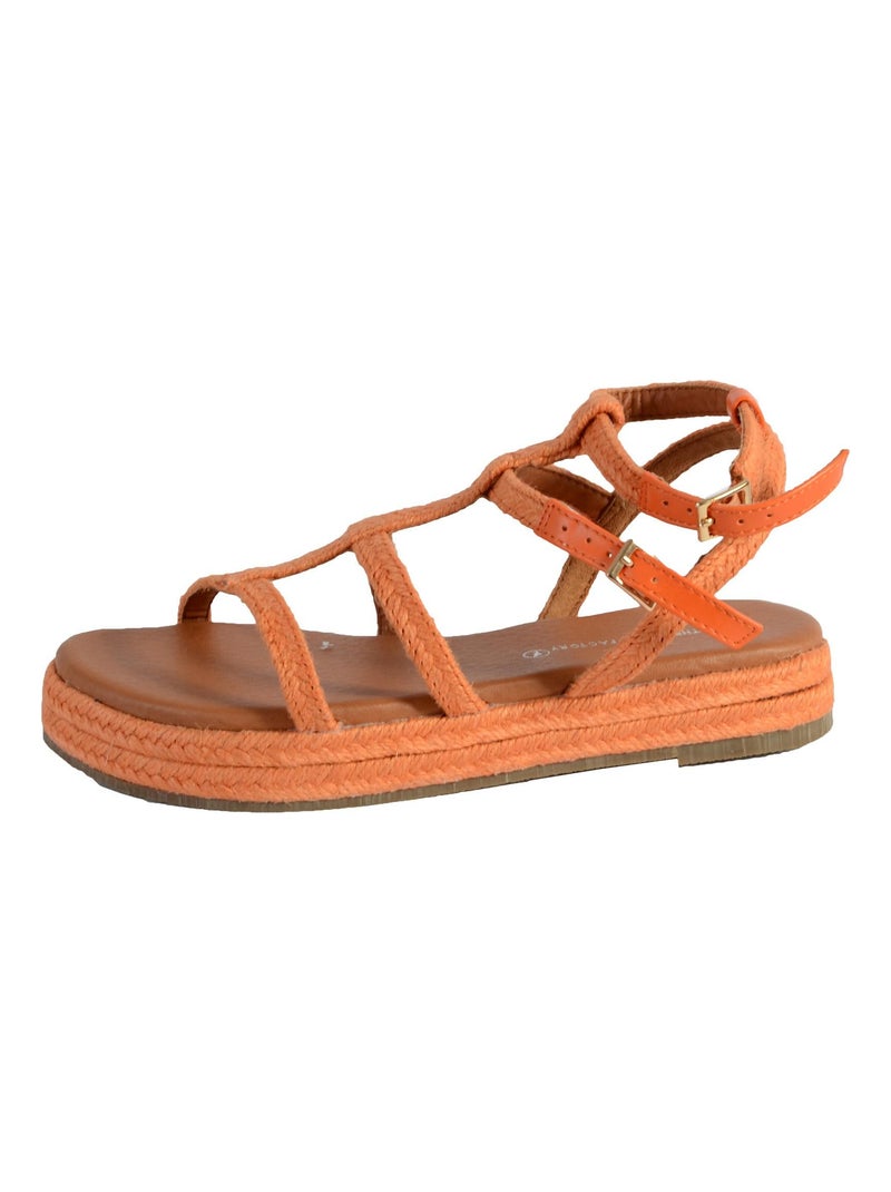 Sandales The Divine Factory TDF4101 Orange - Kiabi