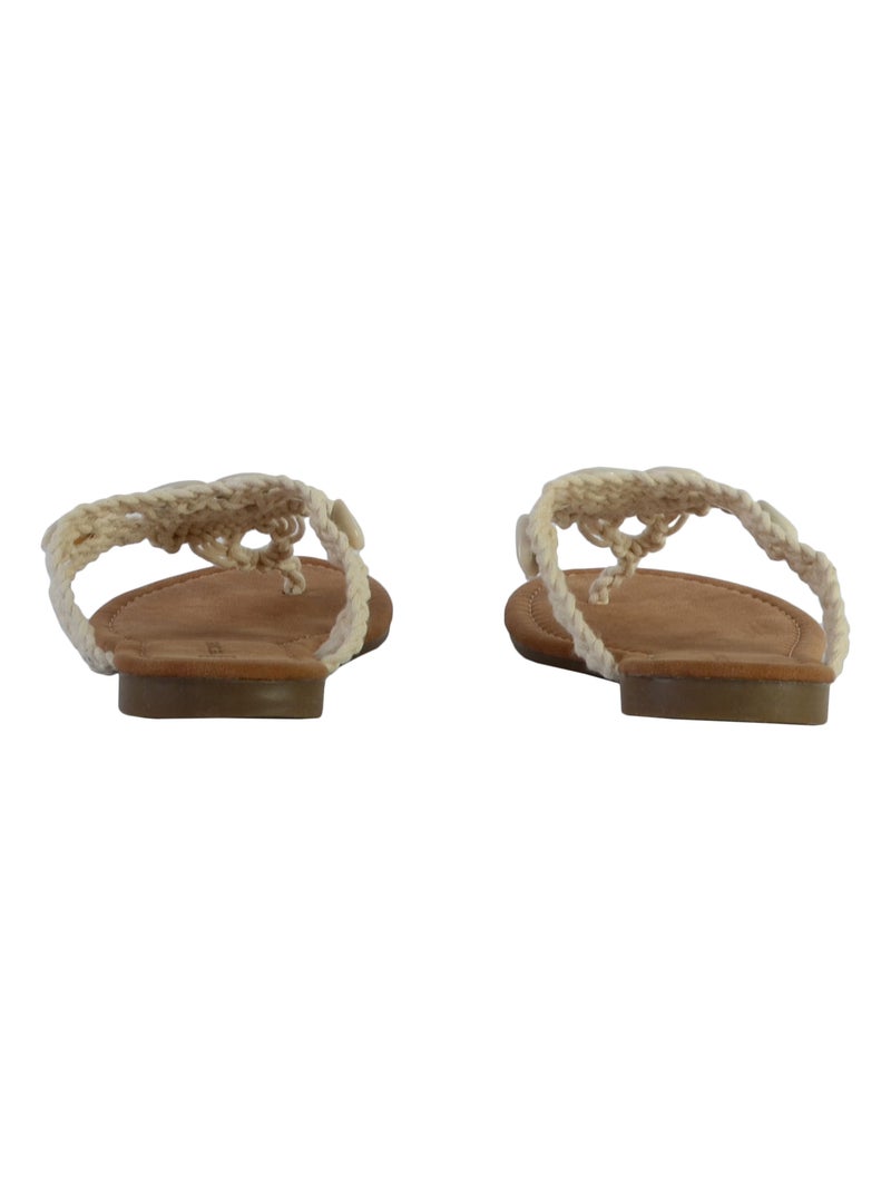 Sandales The Divine Factory TX3962 Beige - Kiabi