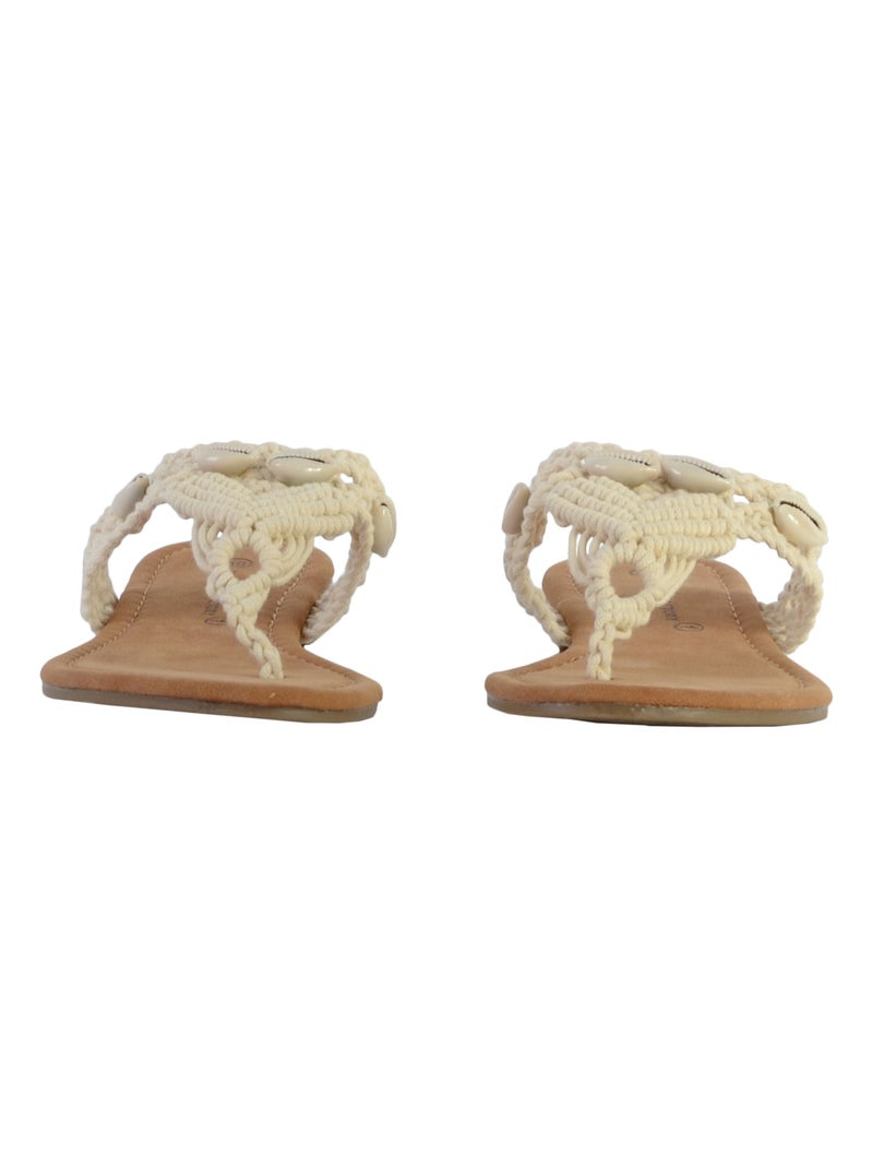 Sandales The Divine Factory TX3962 Beige - Kiabi