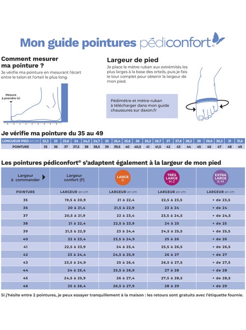 Sandales toile intérieur éponge - PEDICONFORT - Kiabi