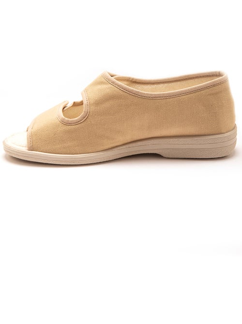 Sandales toile ouverture totale - PEDICONFORT - Kiabi