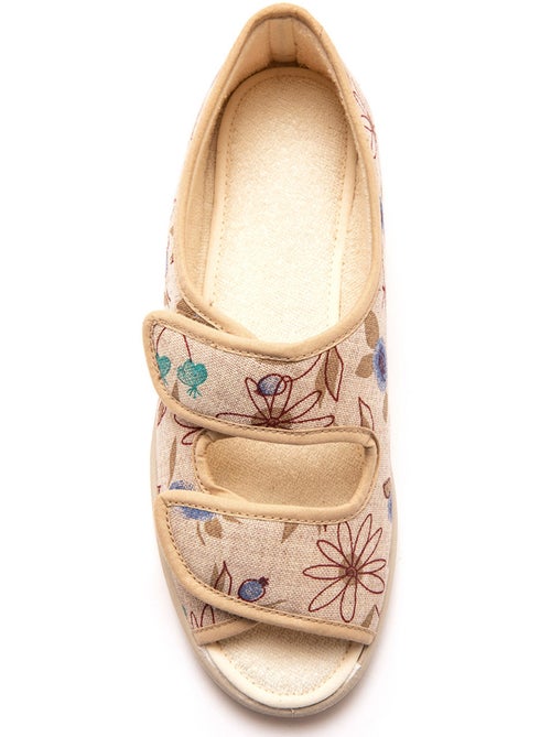 Sandales toile ouverture totale - PEDICONFORT - Kiabi