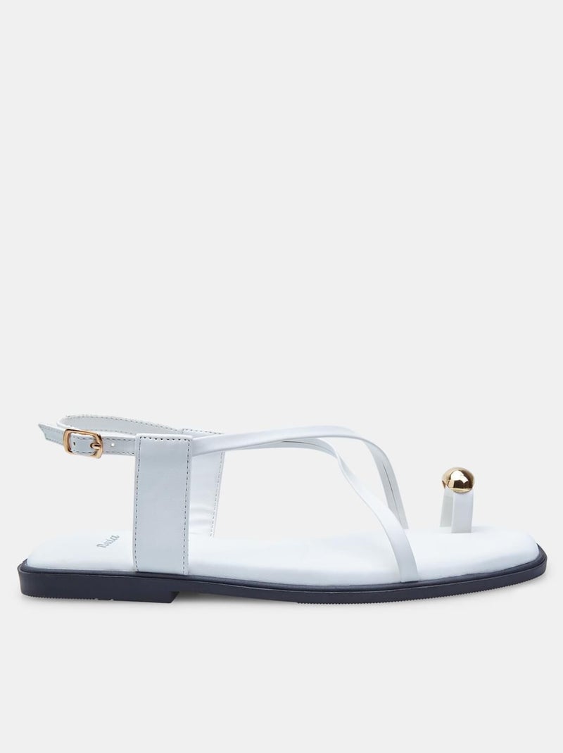 Sandales tongs comfortables BATA Blanc - Kiabi