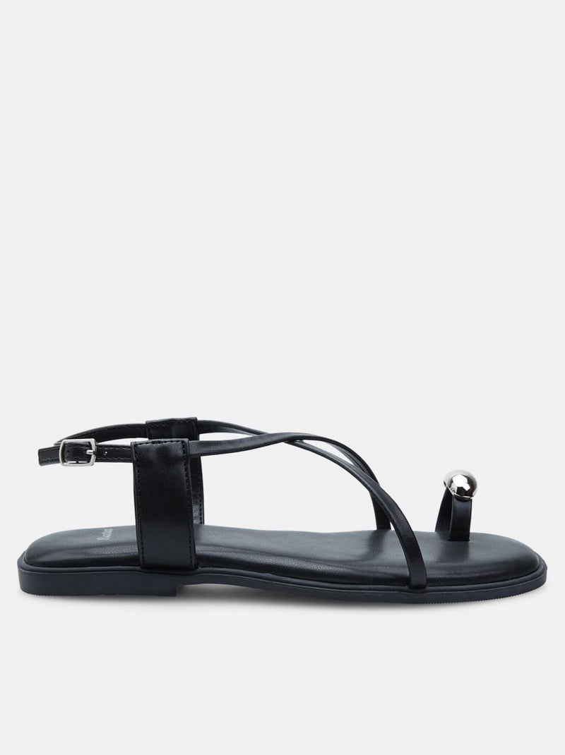 Sandales tongs comfortables BATA Noir - Kiabi