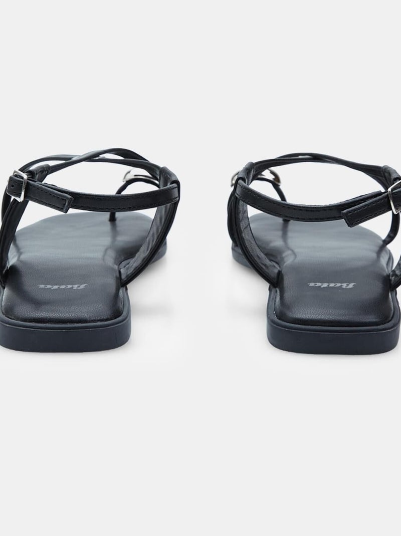 Sandales tongs comfortables BATA Noir - Kiabi