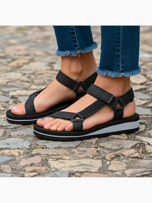 Sandales très confortables, attaches faciles  Isotoner - Kiabi