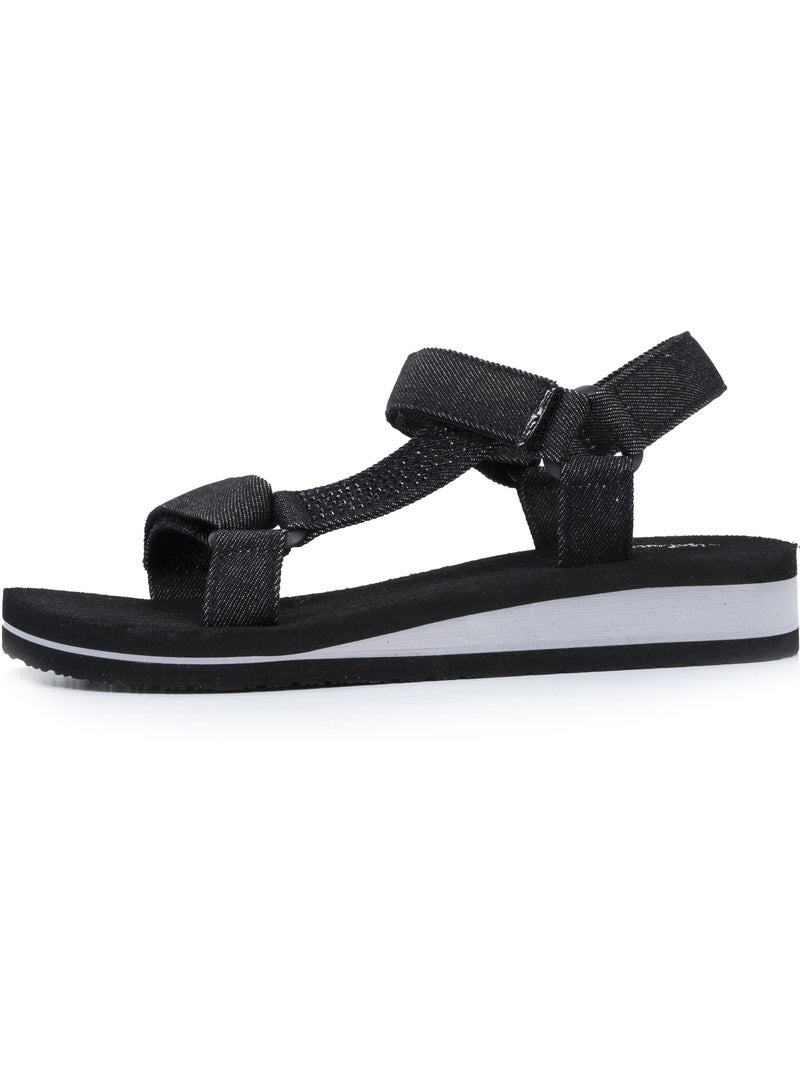 Sandales très confortables, attaches faciles  Isotoner Noir - Kiabi