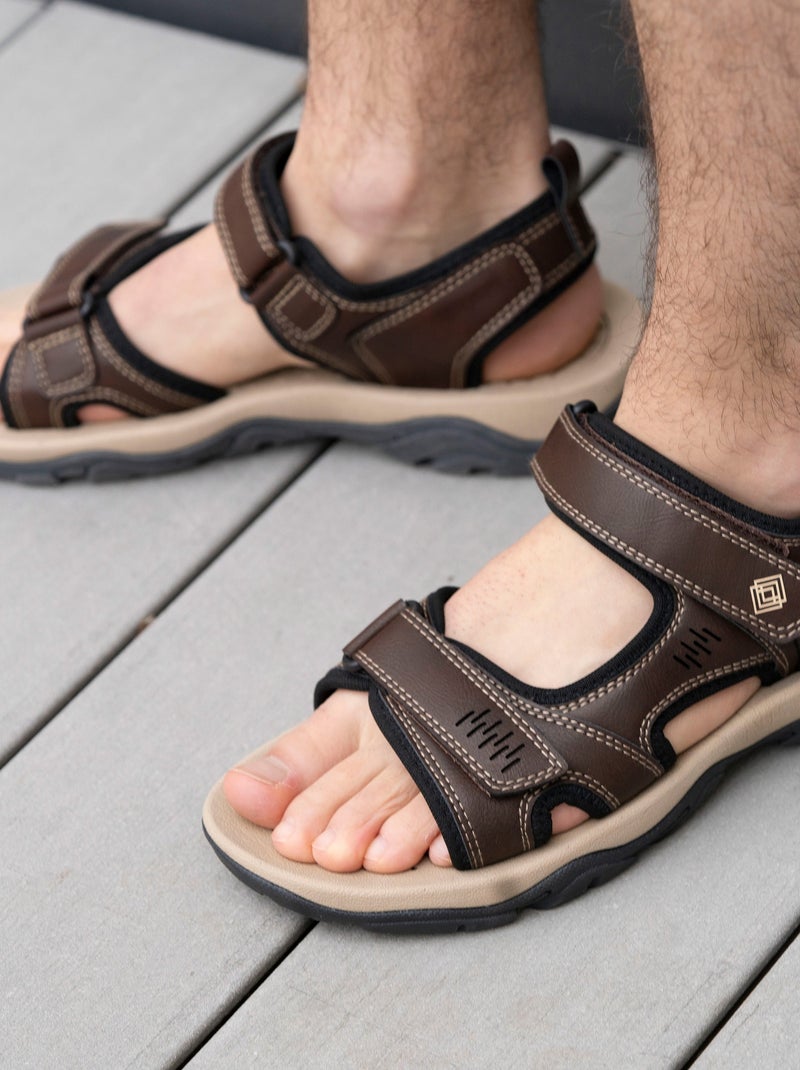 Sandales très confortables, et faciles a enfiler  Isotoner Marron - Kiabi