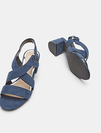 Sandales tressées à talon large BATA