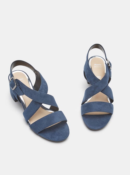 Sandales tressées à talon large BATA - Kiabi