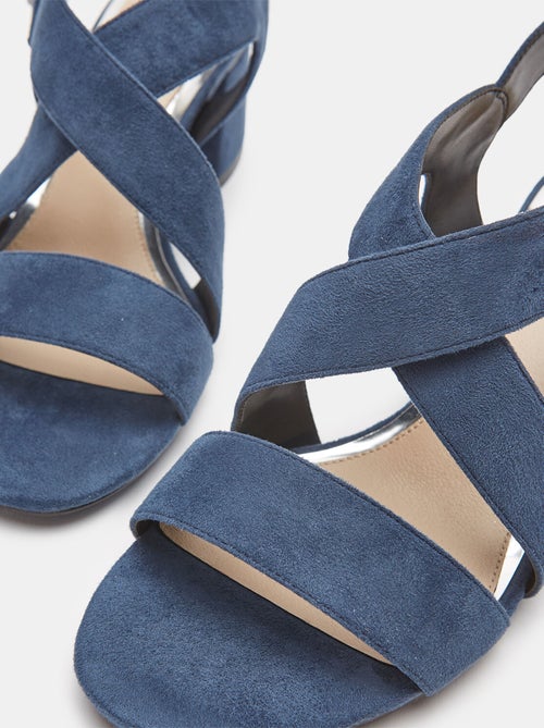 Sandales tressées à talon large BATA - Kiabi